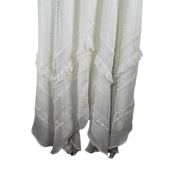 Soft Surroundings Villette Lace Handkerchief Midi White Boho Dress, M, NWOT - Picture 9 of 11